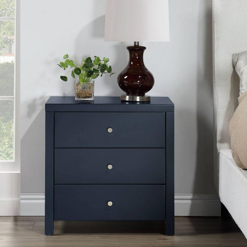 Comfort Pointe Nolan 3 Drawer Nightstand