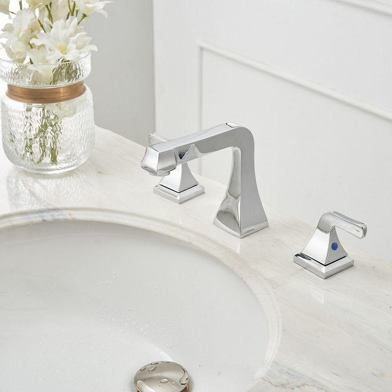 BWE 8 in. Widespread 2-Handle Bathroom Sink Faucet in Polished Chrome