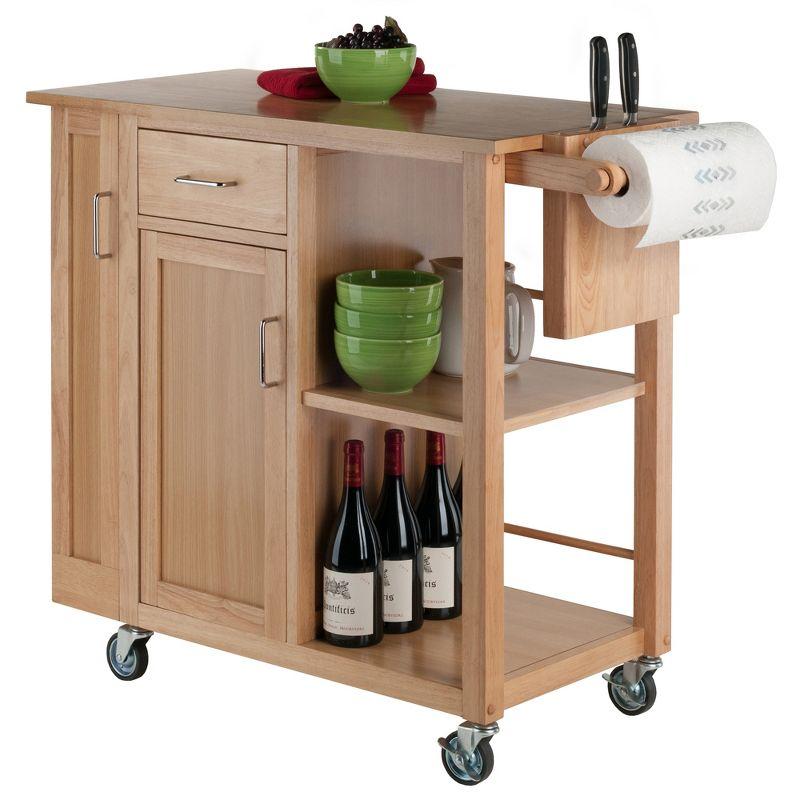 Skyline Decor Douglas 35.63'' H x 42.52'' W Utility Cart with Wheels