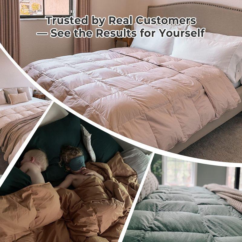 600 Fill Power All Season Down Comforter Duvet Insert