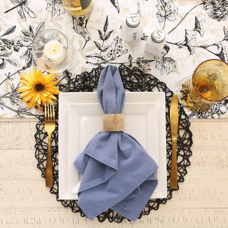 Design Imports Stonewash Blue Solid Napkin Set/6
