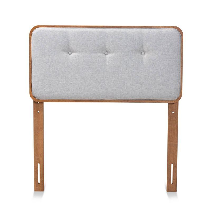 Twin Palina Upholstered and Wood Headboard - Baxton Studio