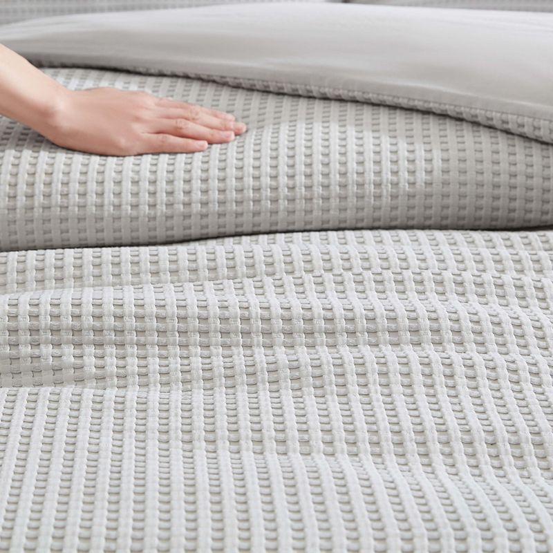 Kenneth Cole Kenneth Cole Solid Waffle Reversible Comforter Set