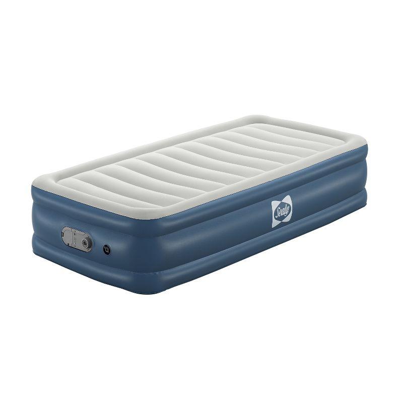 Sealy AlwayzAire Flocked Top Air Mattress Twin with Built-in Dual Pump