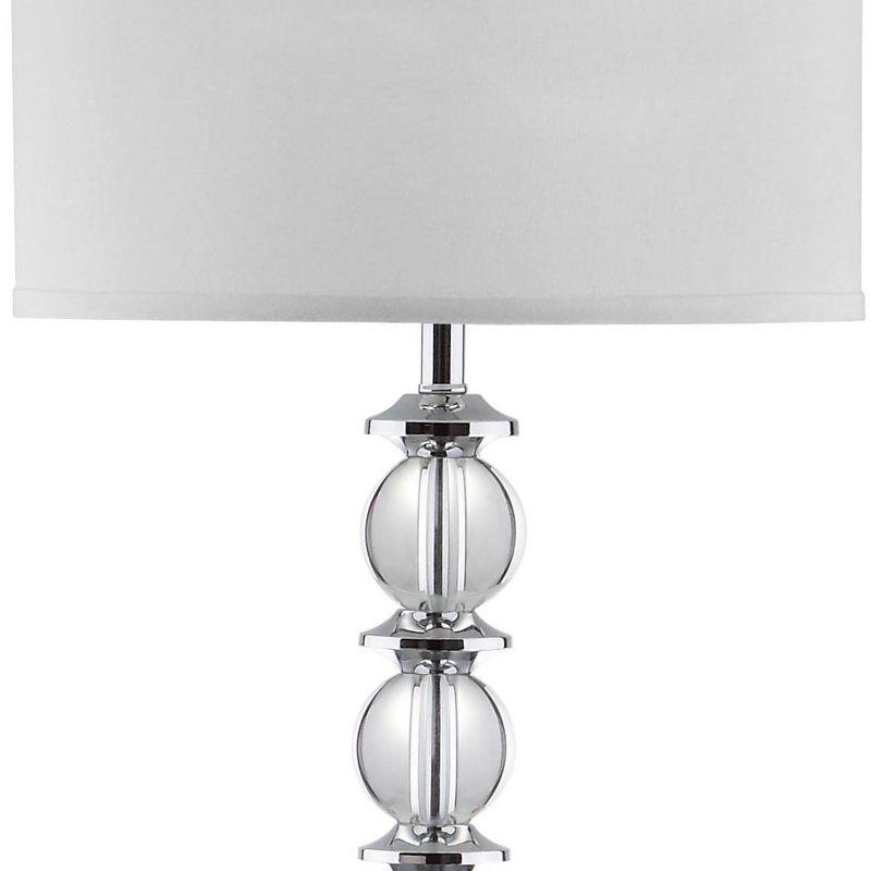 Riga 60 Inch H Floor Lamp - Clear/Chrome - Safavieh