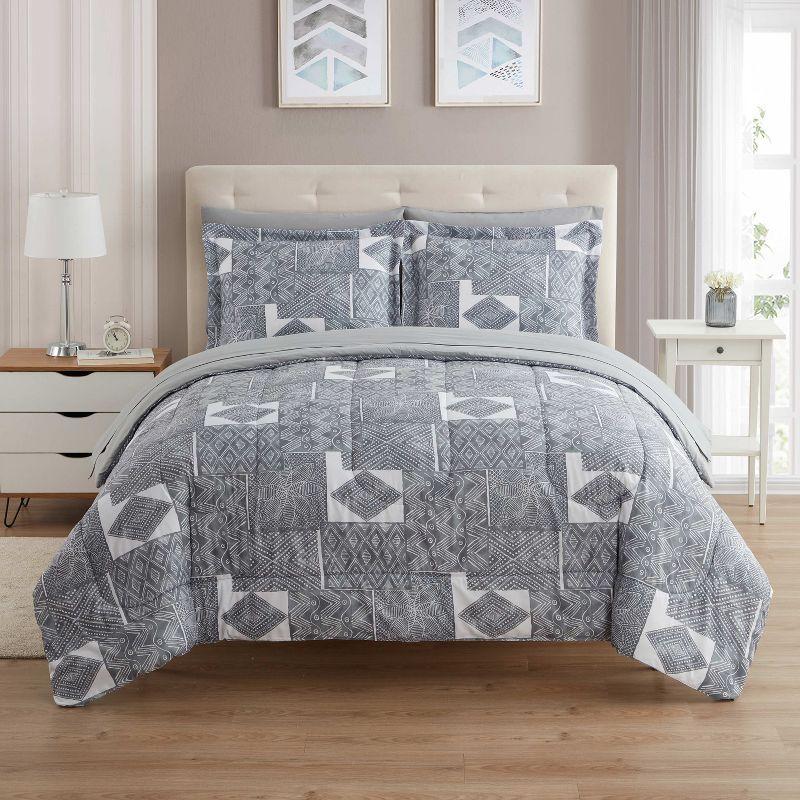 7pc Tulsa Bed-in-A-Bag Printed Comforter Set by Sweet Home Collection®