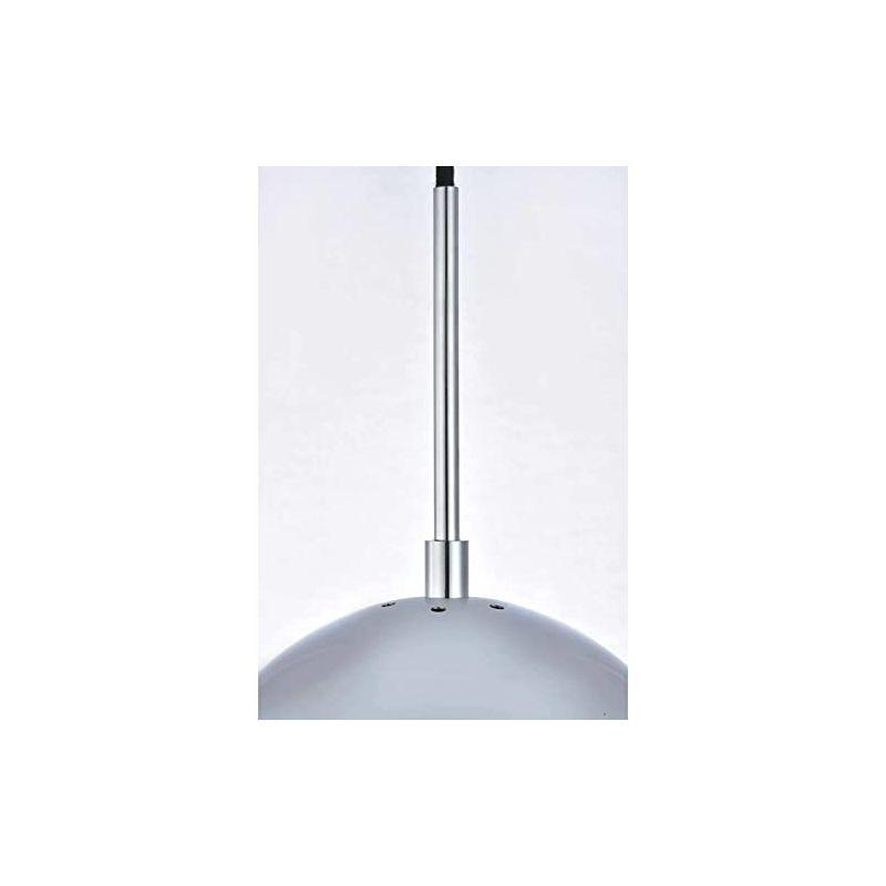 Elegant Lighting Eclipse 1 Light Brass Pendant With Clear Glass