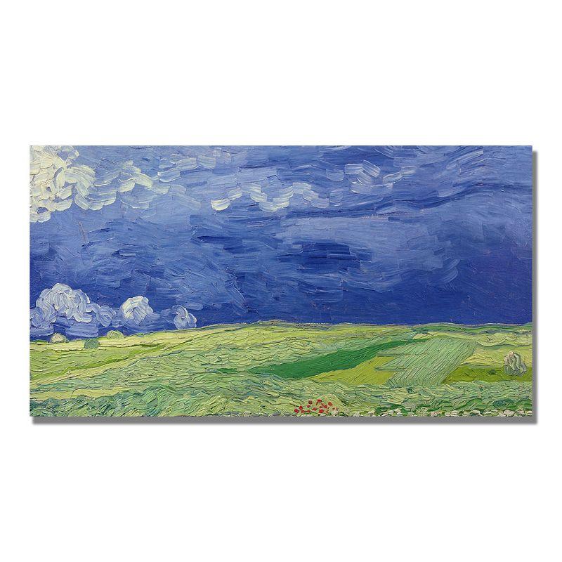 Vincent Van Gogh Wheatfields Under Thundercloud Canvas Art 16x32