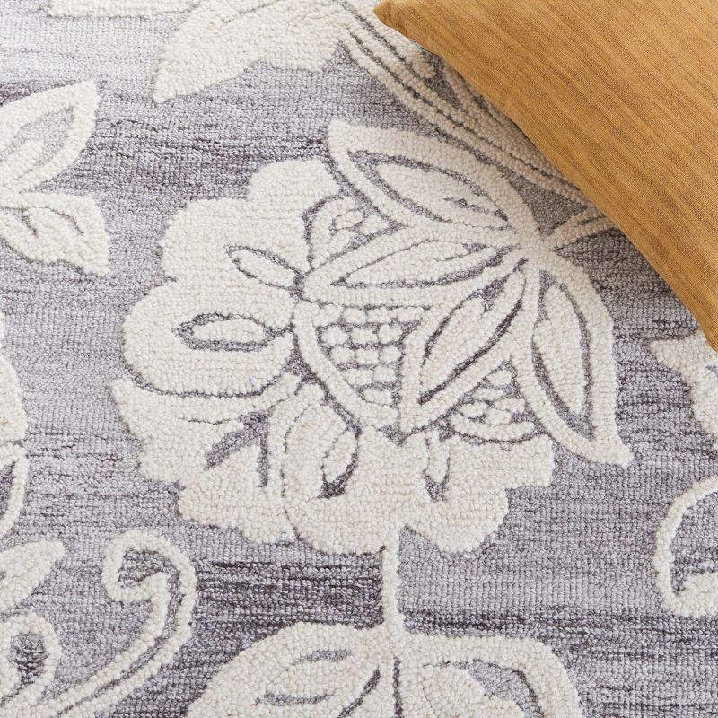 Jardin JAR731 Hand Tufted Area Rug - Grey/Ivory - 8'x10' - Safavieh.