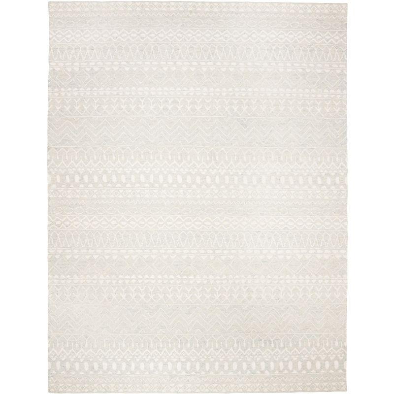 Micro-Loop MLP502 Hand Tufted Indoor Area Rug - Aqua/Ivory - 9'x12' - Safavieh