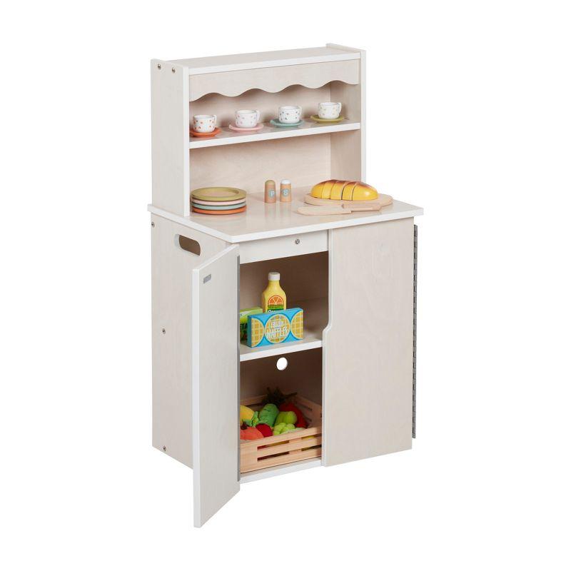 ECR4Kids Play Kitchen Storage Cupboard, Wooden Playset