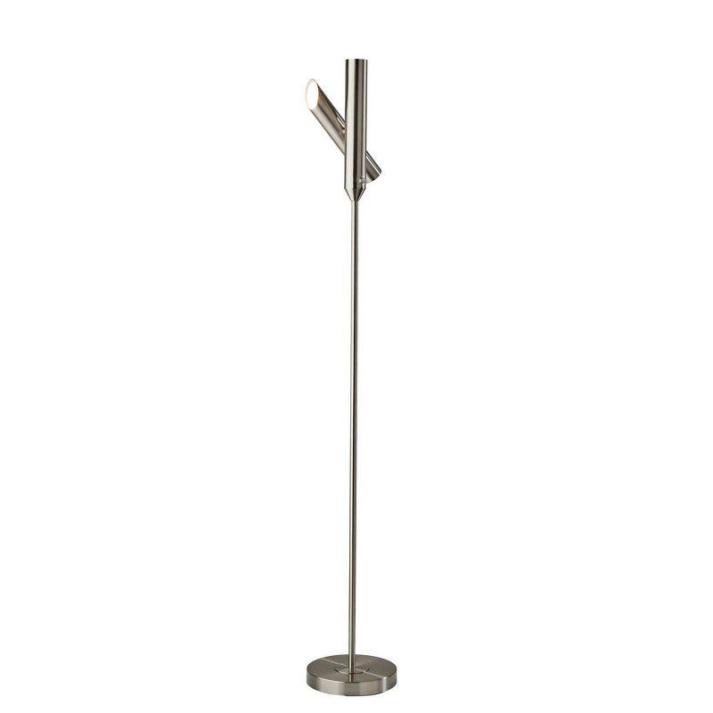 Adesso Vega Torchiere Steel (Includes LED Light Bulb): Modern Touch Sensor, ETL Listed, 1800 Lumens