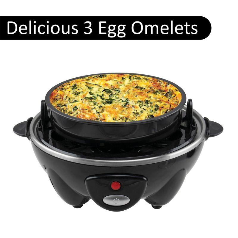 Brentwood Electric 7 Egg Cooker in Black