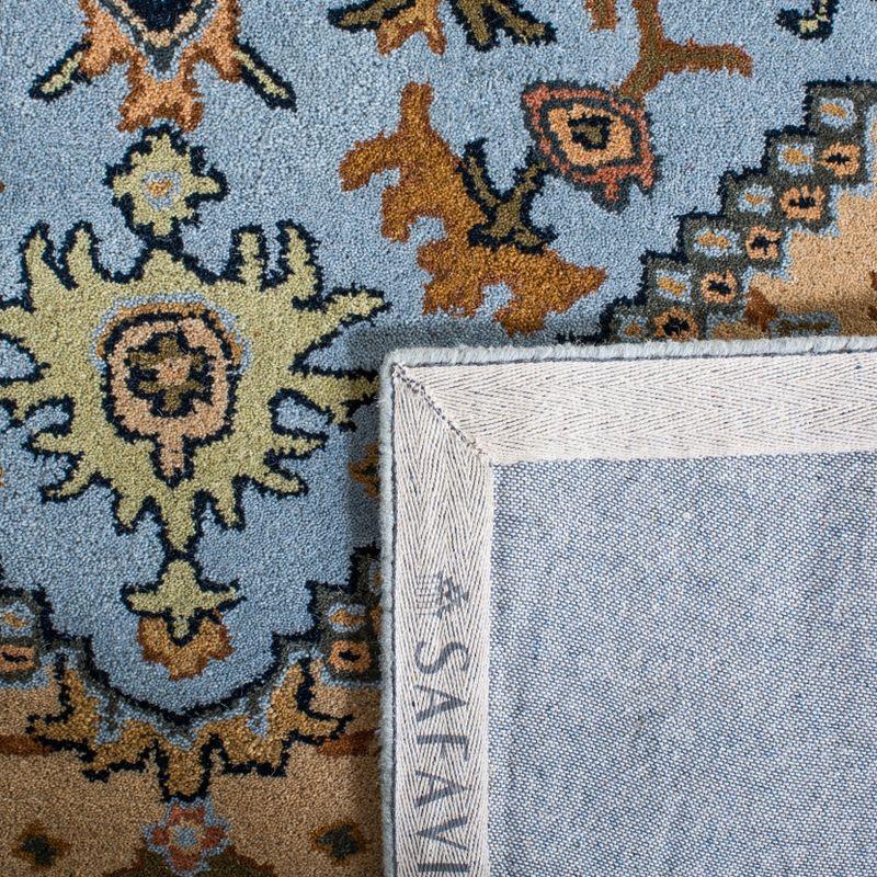 Heritage HG625 Handmade Accent Rug - 3'x5' - Blue/Light Brown - Safavieh
