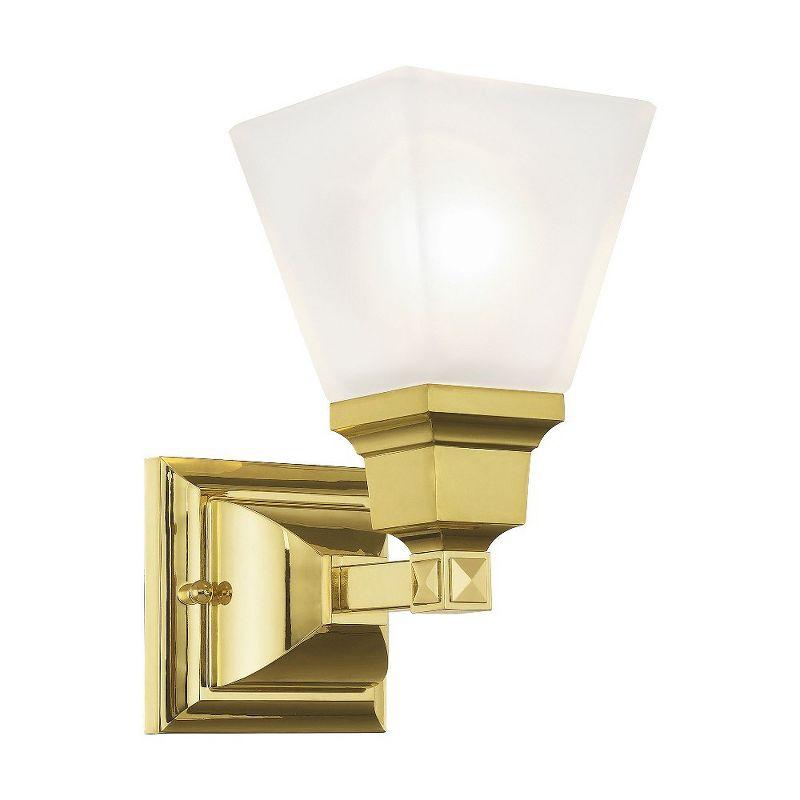 Livex Lighting Mission 1 - Light Vanity in  Polished Brass