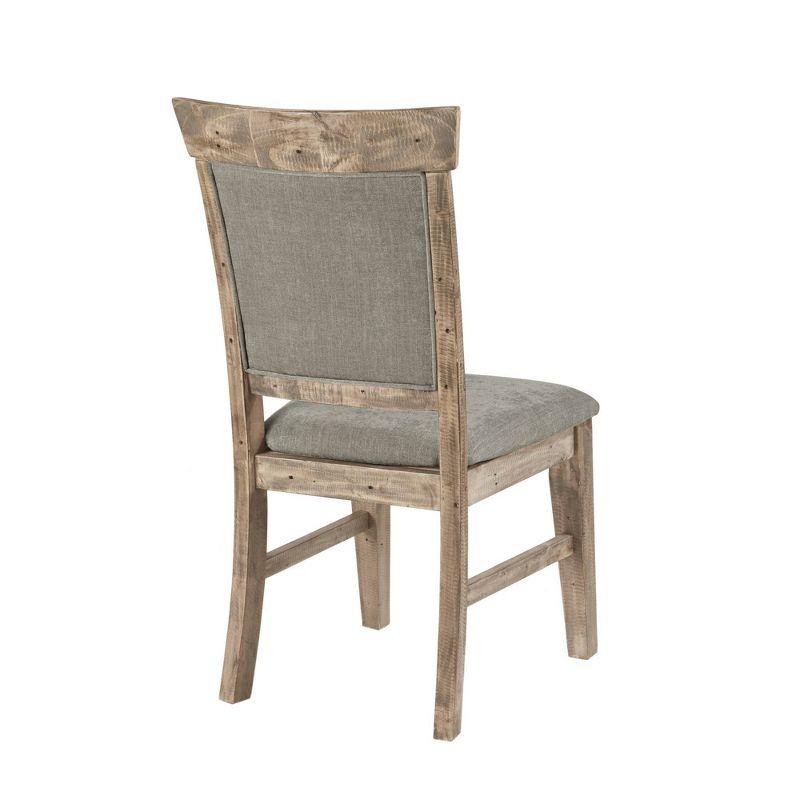 Set of 2 Oliver Dining Side Chair Natural/Gray