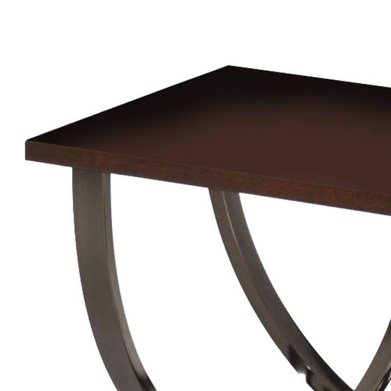 ACME Isiah End Table in Black Nickel 80357