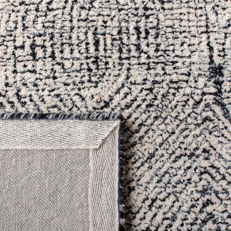 Abstract ABT340 Handmade Indoor Area Rug - Ivory/Chocolate - 8'x10' - Safavieh
