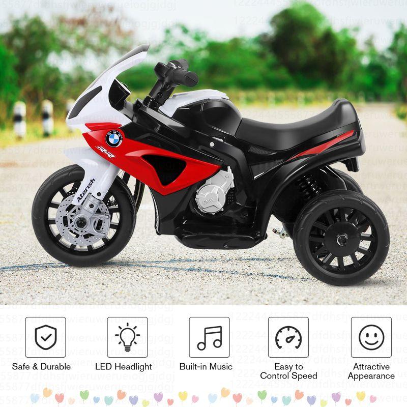 Costway Kids Ride On Motorcycle  6V Battery Powered Electric Toy 3 Wheels