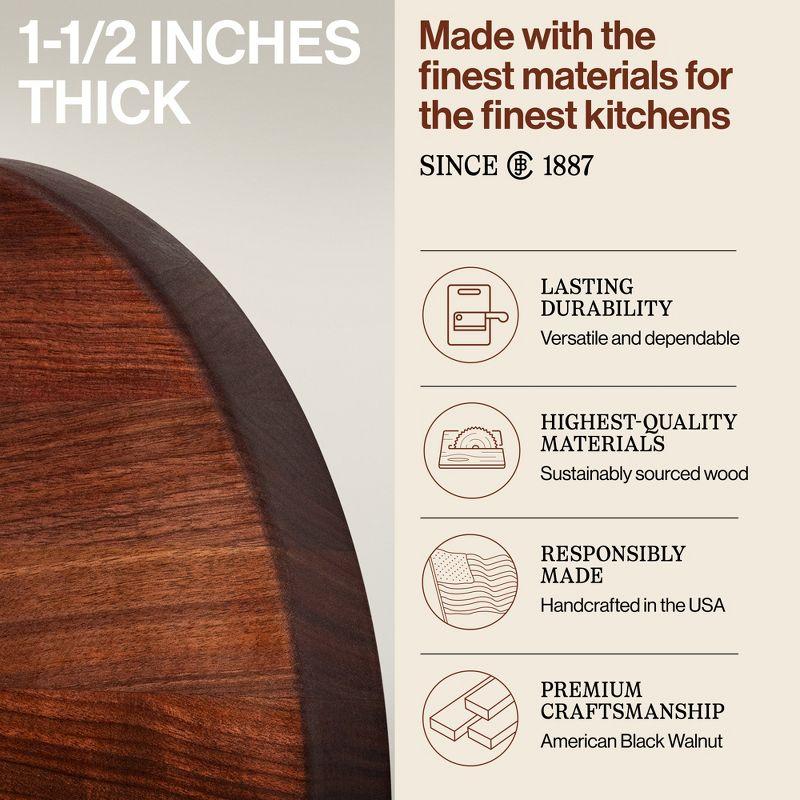 John Boos John Boos 18" Round Cutting Board, 1.5" Edge Grain