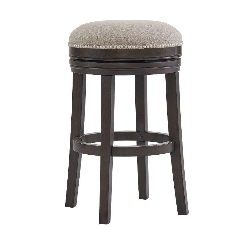 Set of 2 Clara Swivel Bar Height Stools - Alaterre Furniture