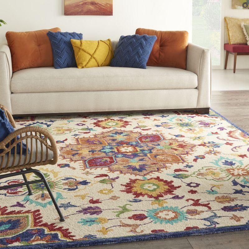 Multicolor 8' x 10' Handmade Wool Tufted Area Rug