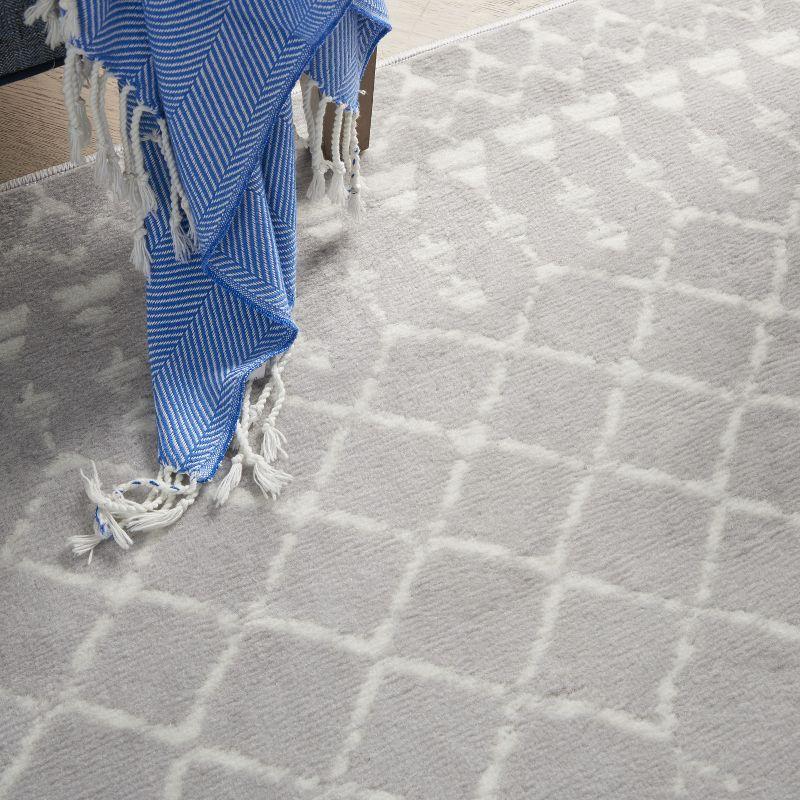 Nourison Whimsicle WHS02 Indoor only Area Rug - Grey 6' x 9'