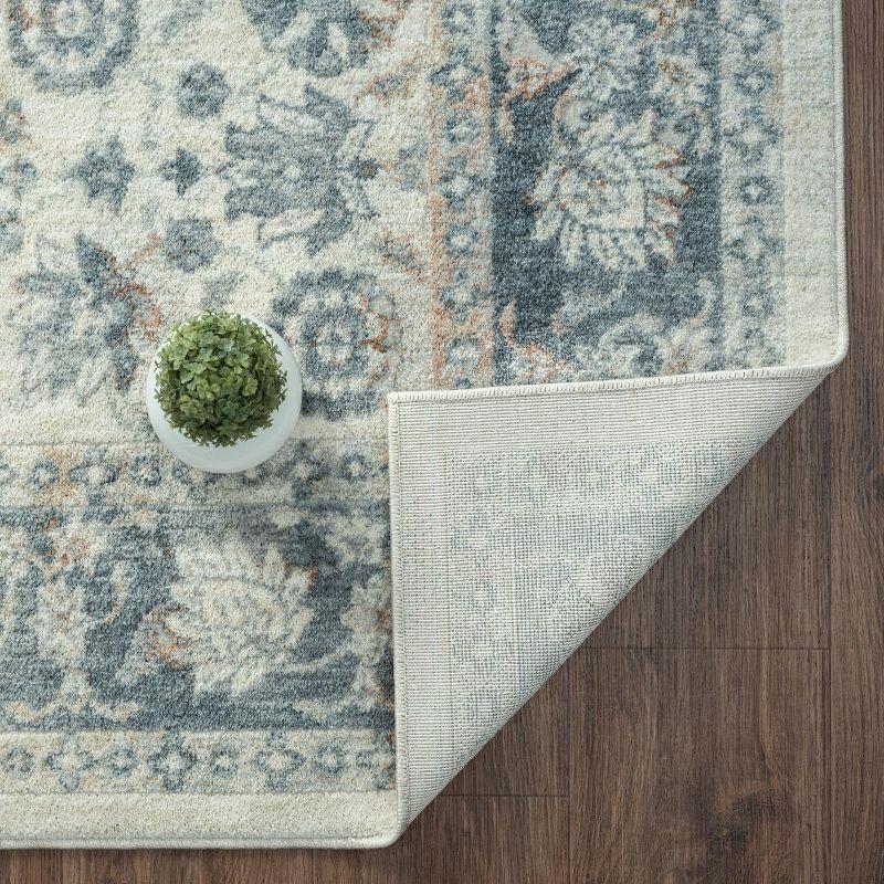 Luxe Weavers Floral Oriental Ivory 8x10 Area Rug