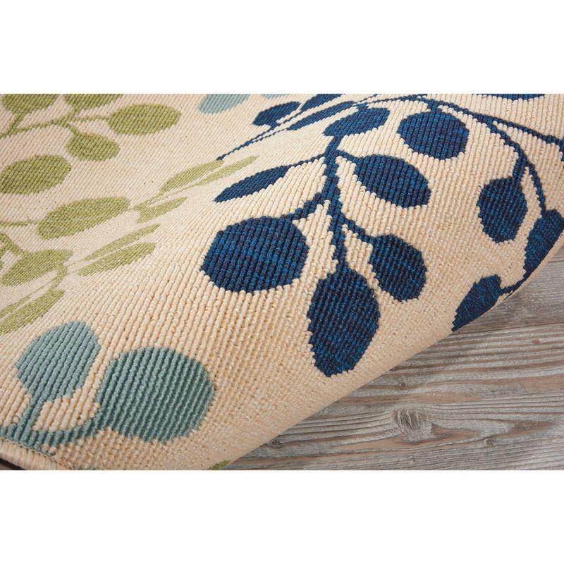 Nourison Caribbean Ivory Indoor/Outdoor Area Rug CRB01 2'3" x 7'6"