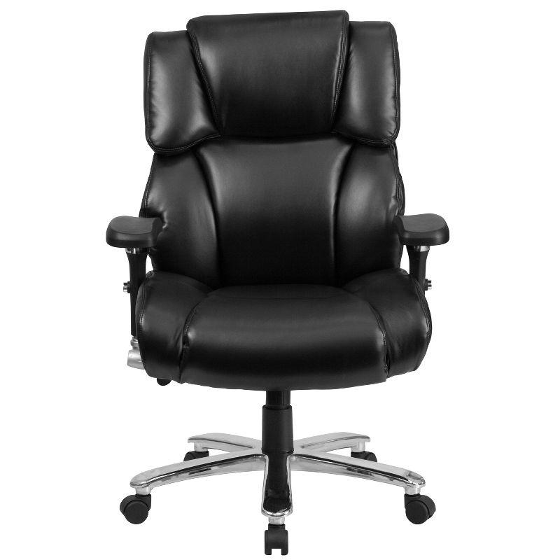 Flash Furniture HERCULES Series 24/7 Intensive Use Big & Tall 400 lb. Rated Executive Swivel Ergonomic Office Chair with Lumbar Knob and Tufted Headrest & Back