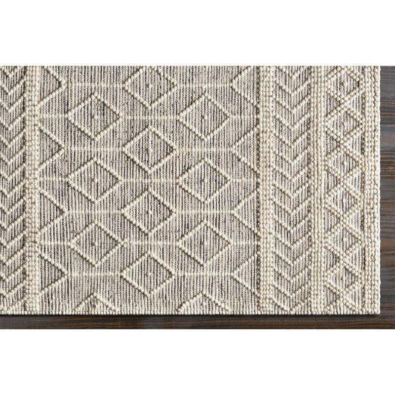Hauteloom Rectangle Area Rug   White