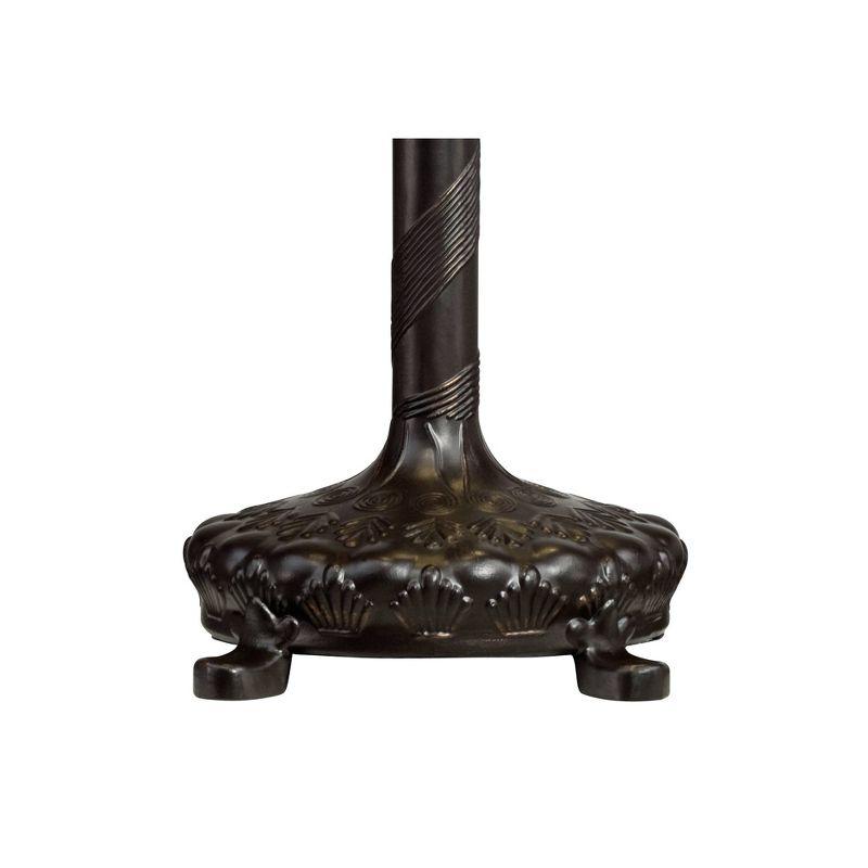 Robert Louis Tiffany Table Lamp 26" High Antique Bronze Tiffany Style Peacock Art Glass Shade for Living Room Family Bedroom Bedside Office