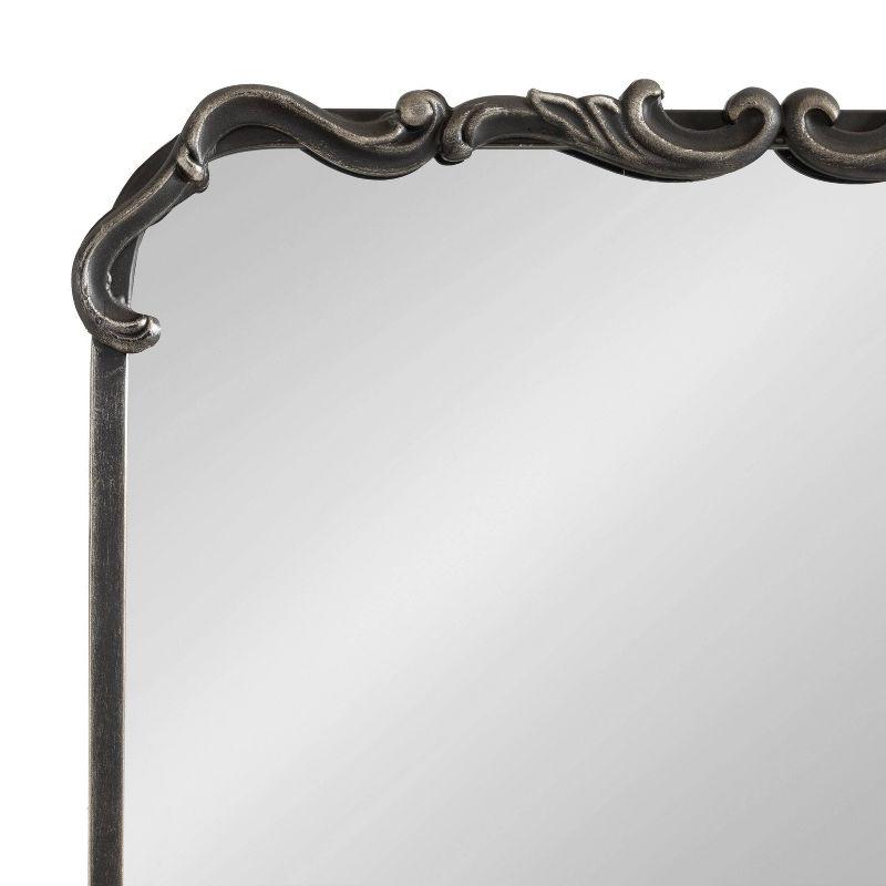 Kate & Laurel All Things Decor 20"x27" Brazelton Framed Wall Mirror Black