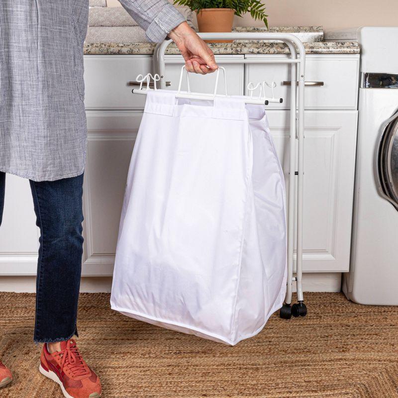 Household Essentials Rolling Laundry Hamper with Handles