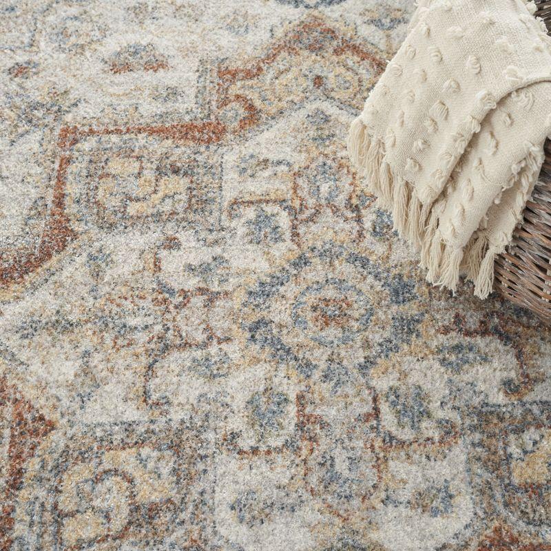 Nourison Washable Astra Vintage Medallion Indoor Flatweave Area Rug