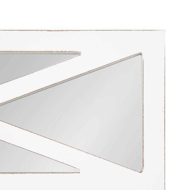 Kate and Laurel Thacker Framed Wall Mirror, 22x40, White