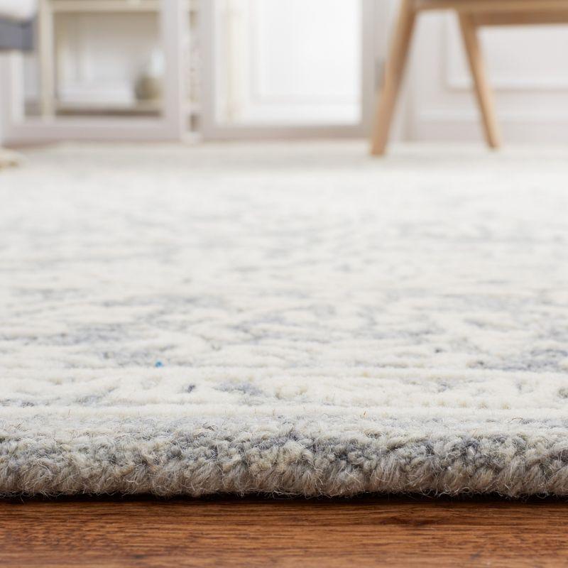 Metro MET864 Hand Tufted Indoor Area Rug - Dark Grey/Ivory - 6'x6' - Safavieh