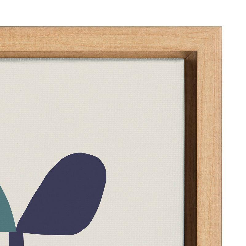 Sylvie Mid Century Succulents by Rachel Lee Framed Wall Canvas Natural - Kate & Laurel All Things Decor