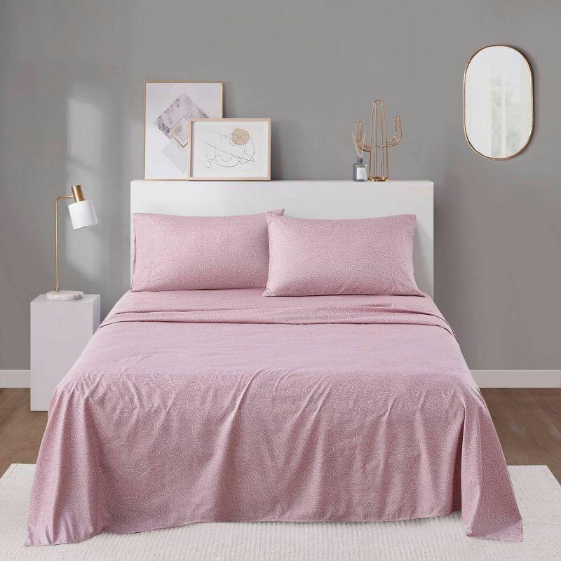 Madison Park Essentials 100% Cotton 200TC Printed Sheet Set