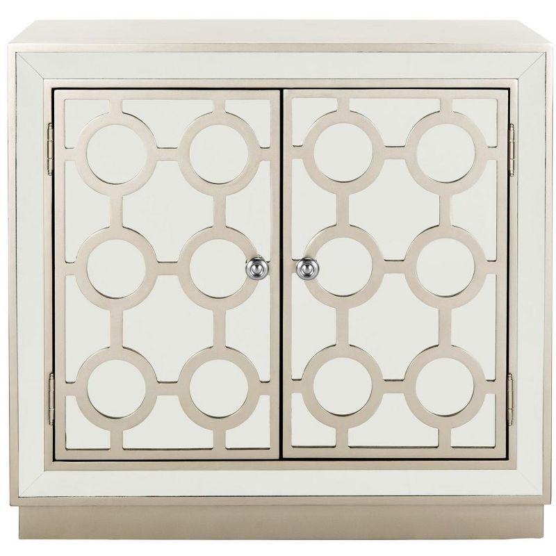 Kaia 2 Door Chest - CHS6404 - Champagne/Mirror - Safavieh