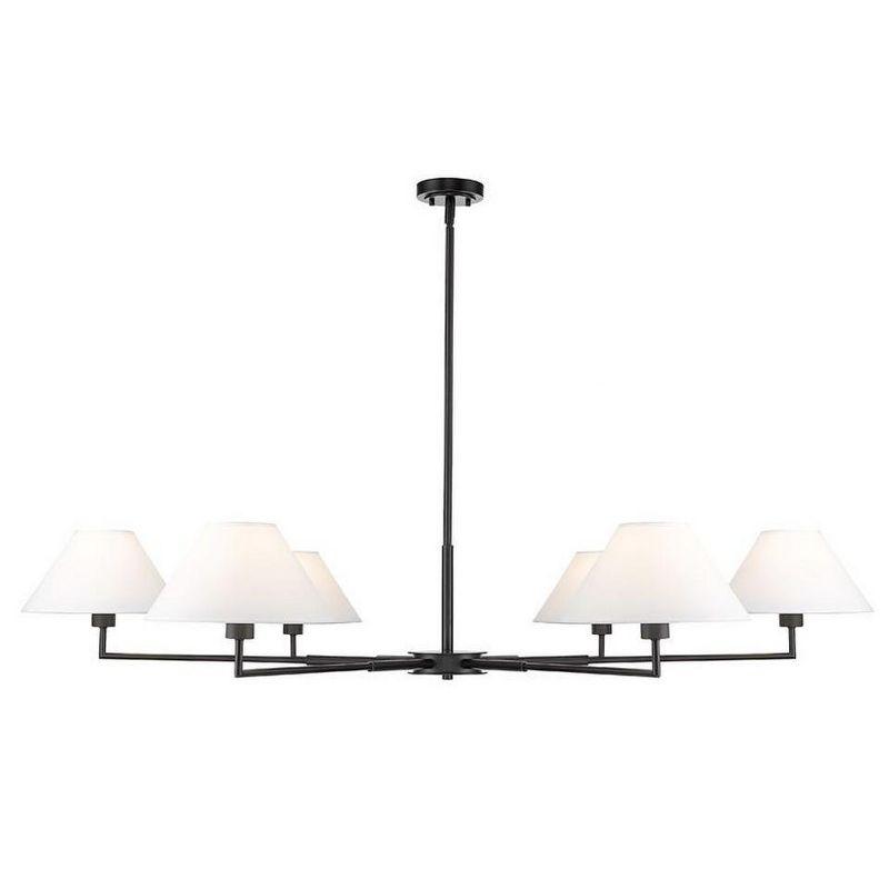 Z-Lite Leila 6 - Light Chandelier in  Matte Black