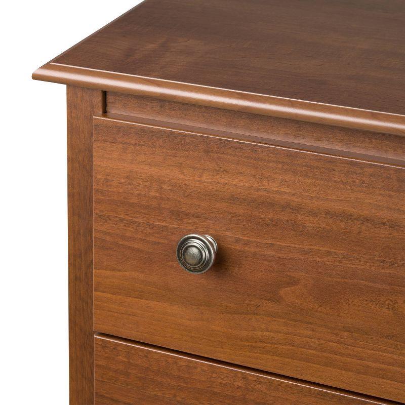 45.25" Monterey Vertical Dresser Cherry - Prepac: 5-Drawer Storage for Bedroom Space Savers