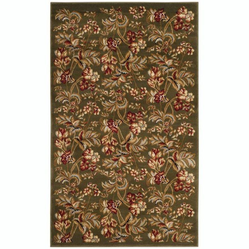 Lyndhurst LNH326 Power Loomed Accent Rug - Sage - 3'3"x5'3" - Safavieh