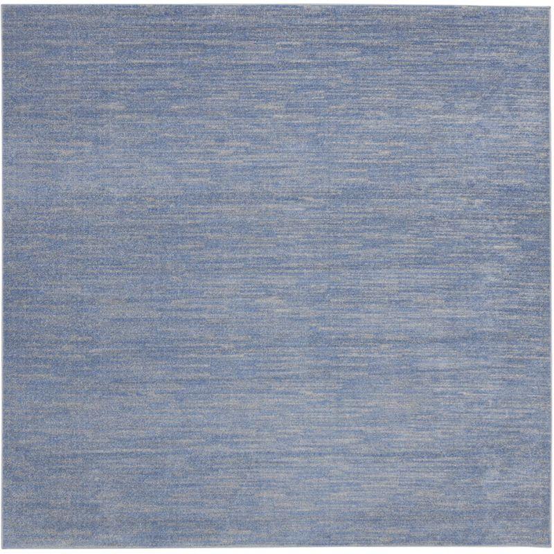 Nourison Nourison Essentials NRE01 Indoor/outdoor Area Rug - Blue/Grey 9' x square