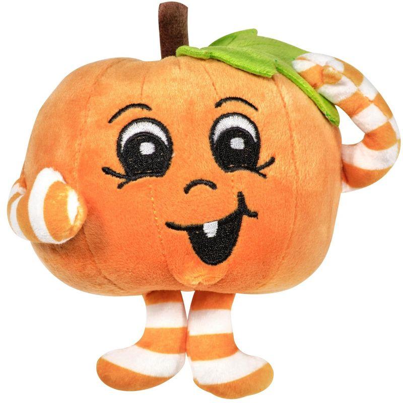 Carver Orange Plush Pumpkin Halloween Toy, 5 Inches