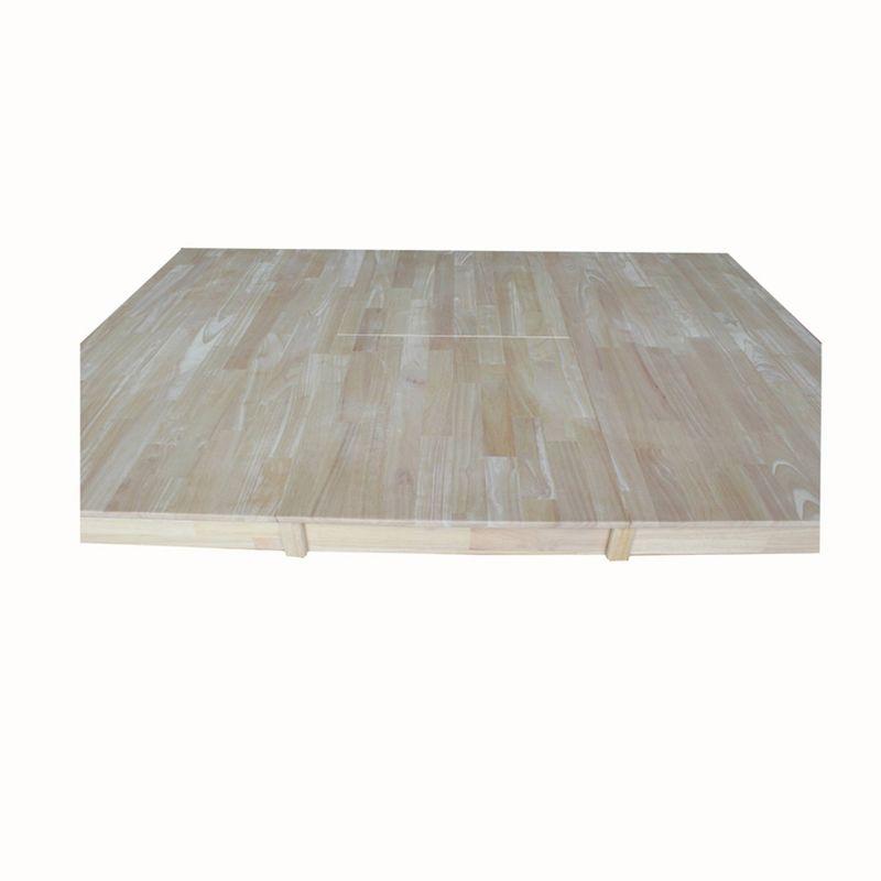 International Concepts Java Butterfly Drop Leaf Extendable Dining Table - Unfinished: Seats 6, Wood Frame, Modern Style