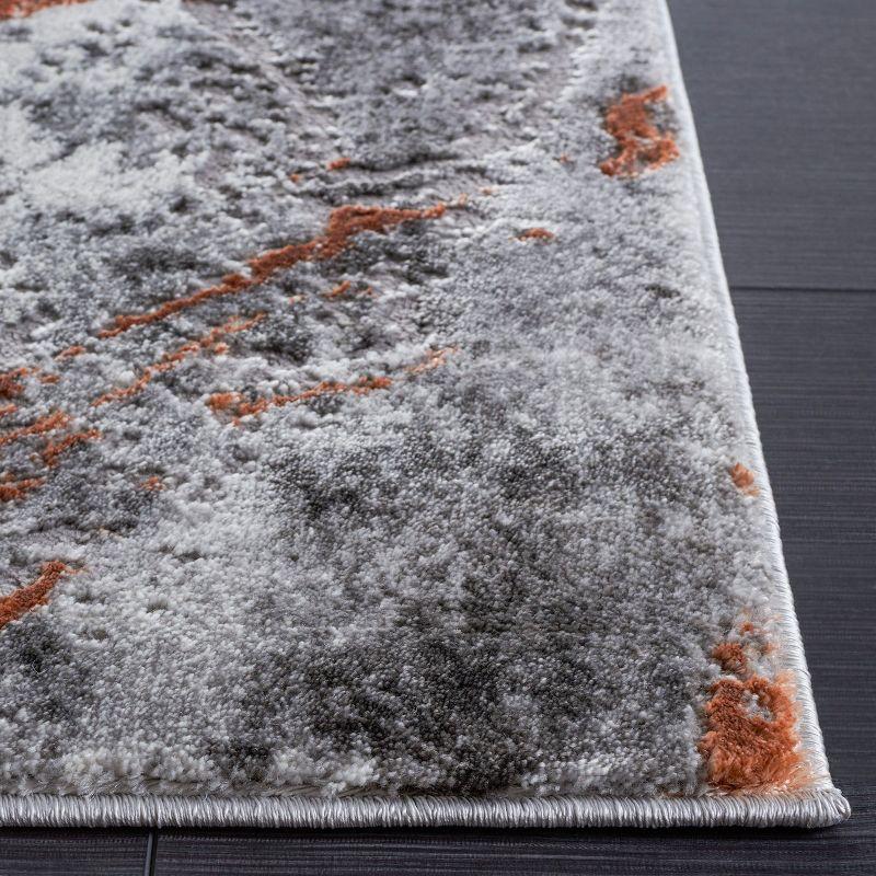 Craft CFT864 Loomed Indoor Area Rug - Grey/Orange - 8'x10' - Safavieh