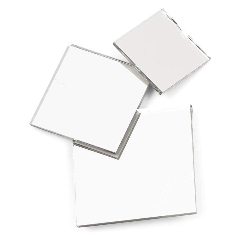 Juvale 150 Pieces Square Mirror Tiles for Centerpieces, Small Glass Mirrors for Crafts, DIY Decorations, 3 Sizes