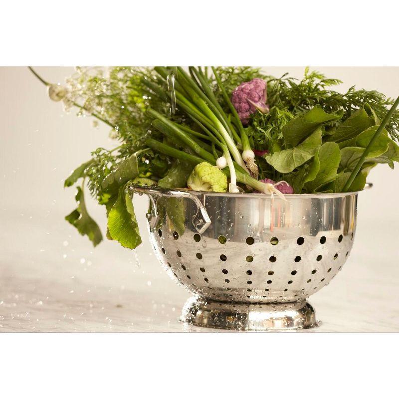 All-Clad 3 Quart Stainless Steel Colander, Silver