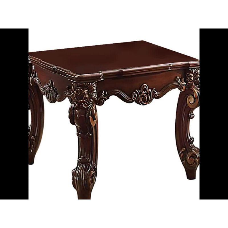 26" Vendome Li Accent Table Gold Patina/Bone White - Acme Furniture